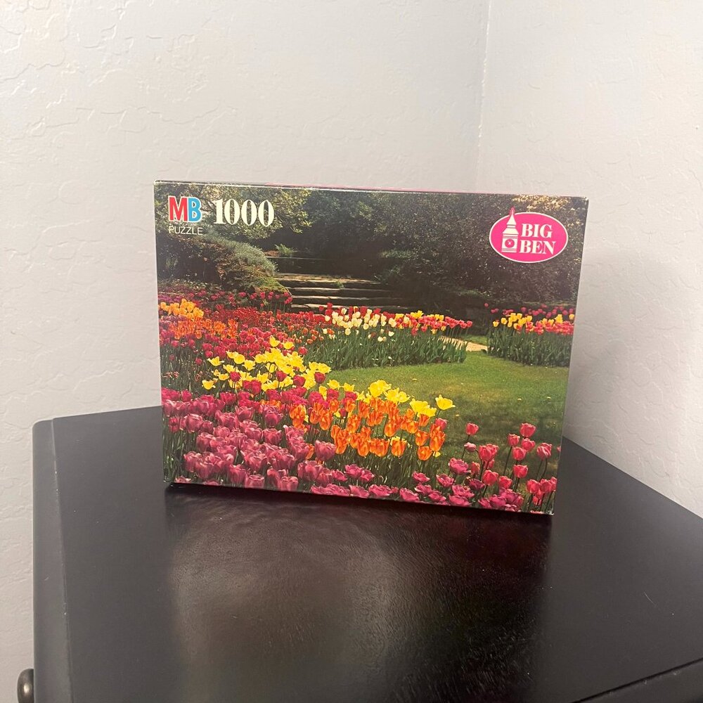 Milton Bradley Vintage 1994 Big Ben Floral Garden NEW Puzzle